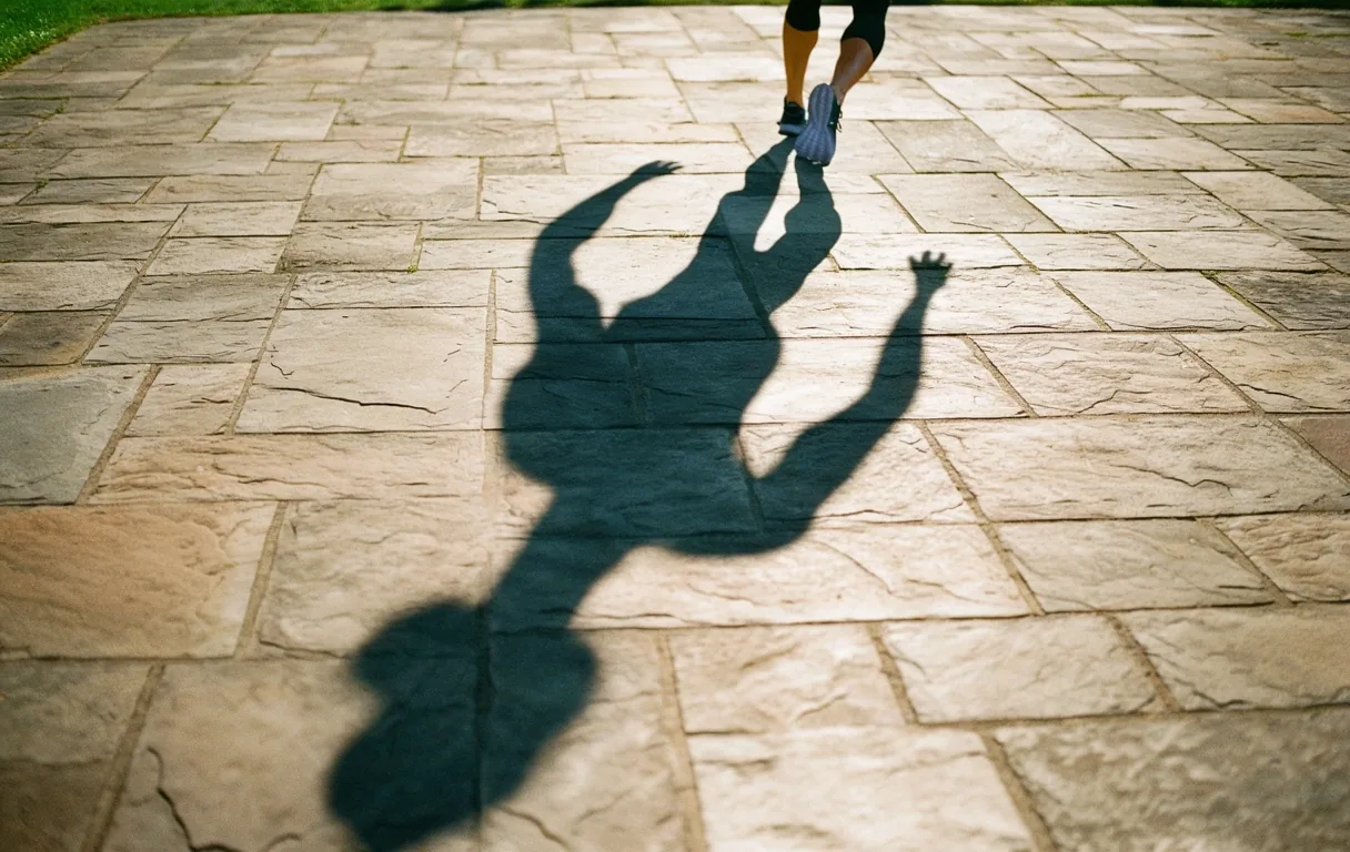 Shadows on stone